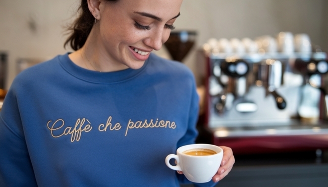 Caff Barbaro | Box da 60 capsule A Modo Mio miscela Blu dolce + 8 Cremine Magiche